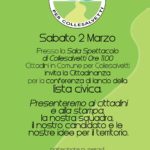 02.03.2019 Presentazione Lista Civica Cittadini in Comune per Collesalvetti