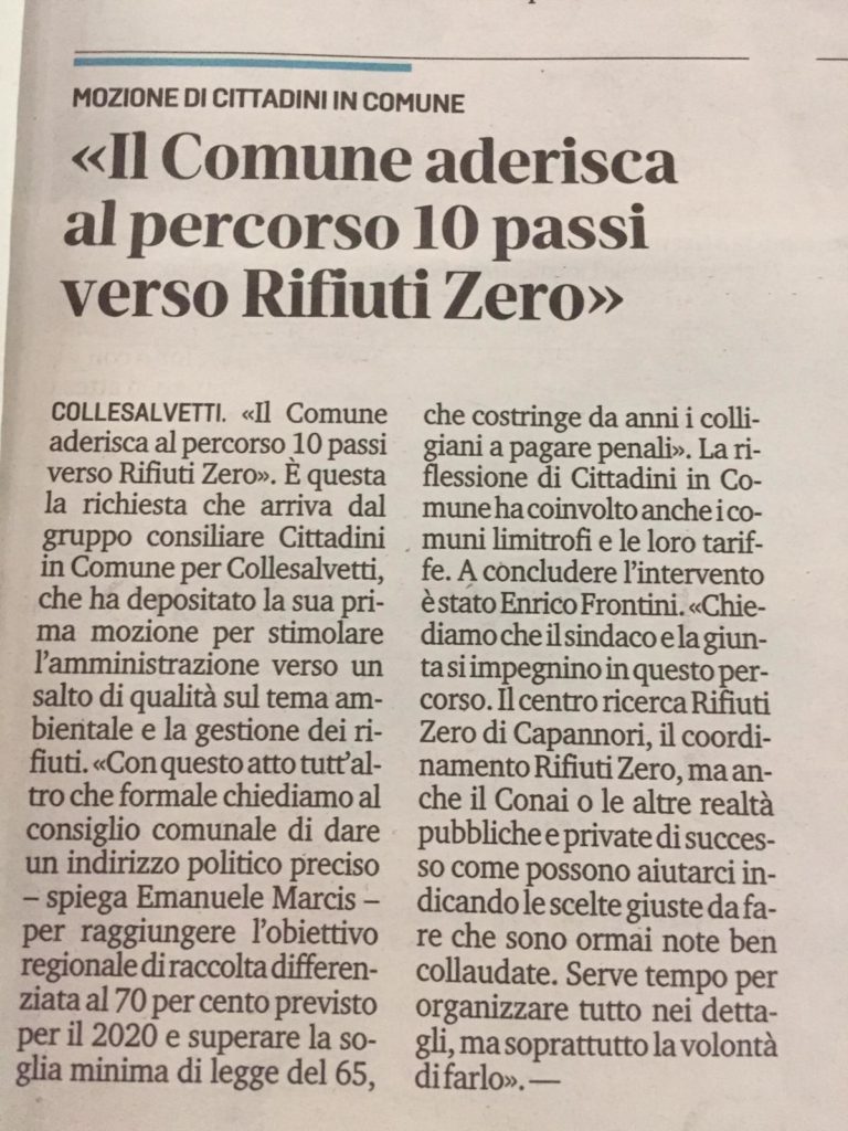 Verso Rifiuti Zero: facciamo chiarezza