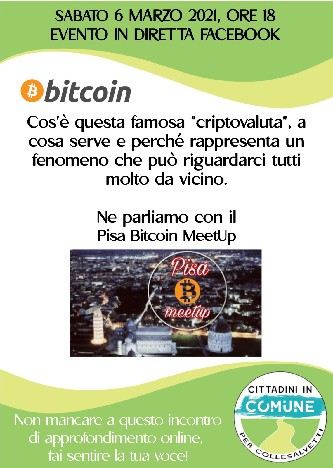 Alla scoperta di bitcoin: incontro online