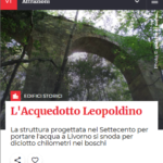 Un sito web per l’Acquedotto Leopoldino