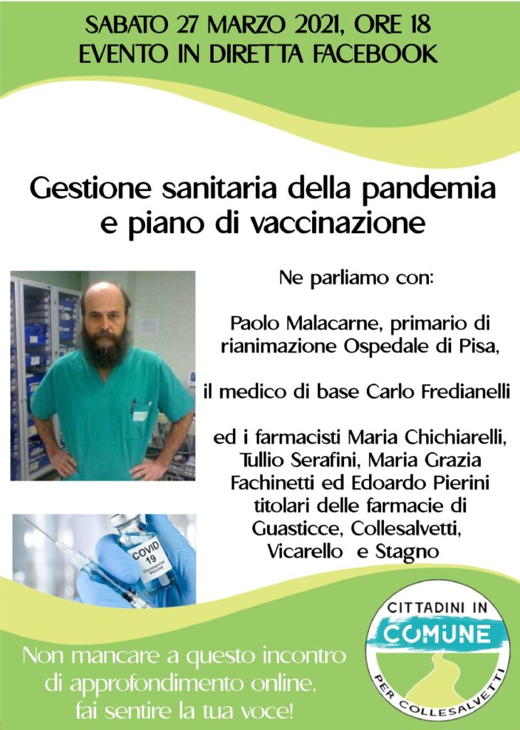 Gestione sanitaria della pandemia e piano di vaccinazione